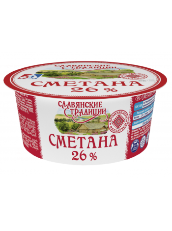 Сметана 26% 230г*12 пл/ст Минск МЗ №1